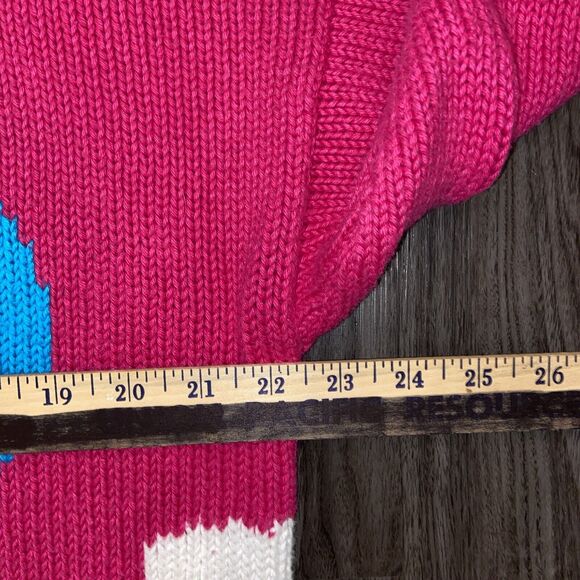 Cotton Salsa 3D Knit Cardigan Sweater Hot Air Balloons Peru Size Large/X-Large - Picture 11 of 16